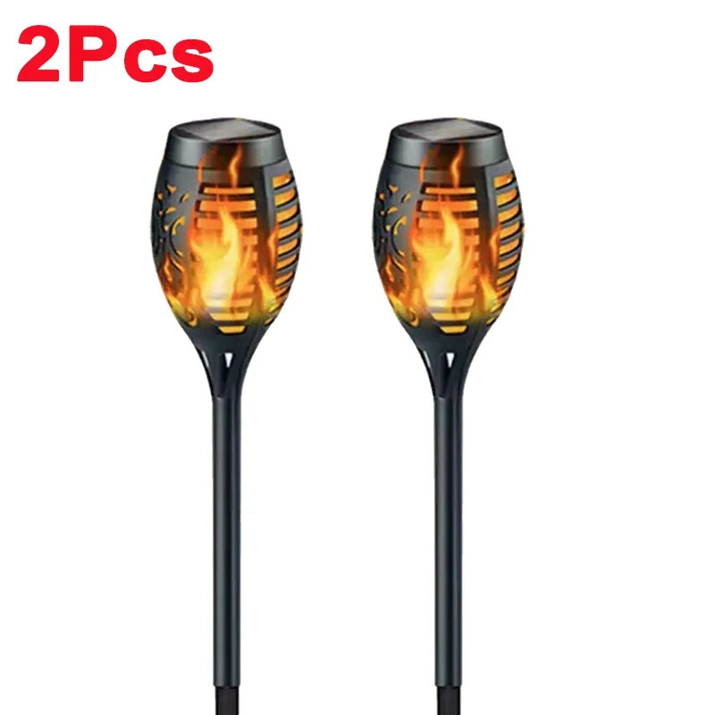 Solar Flame Torch Lights – Dancing Flame Garden Torches