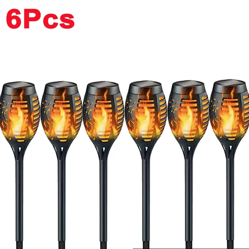 Solar Flame Torch Lights – Dancing Flame Garden Torches