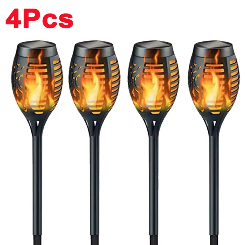 Solar Flame Torch Lights – Dancing Flame Garden Torches