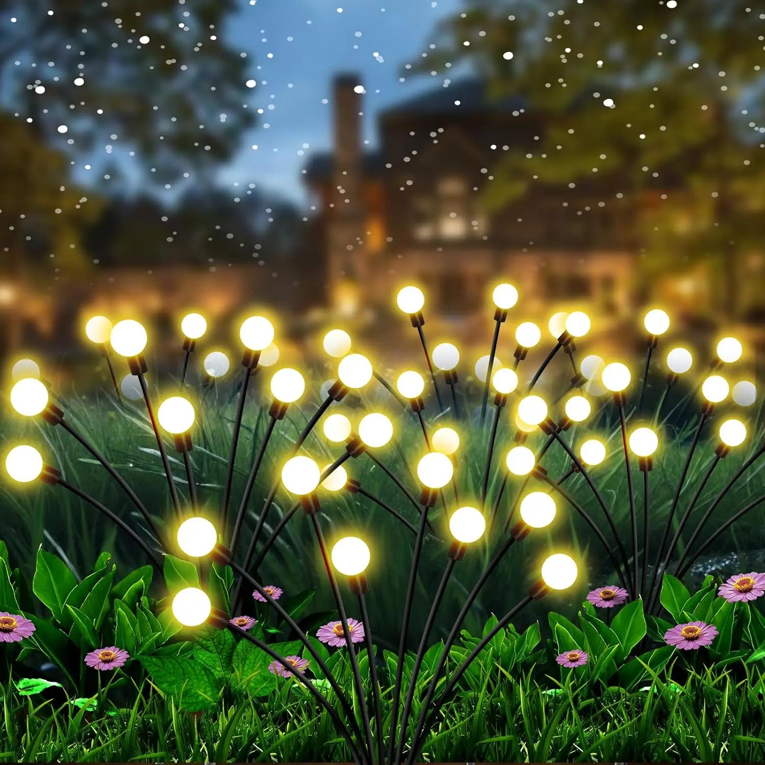 Firefly Solar Garden Stake Lights – Swaying Outdoor Glow