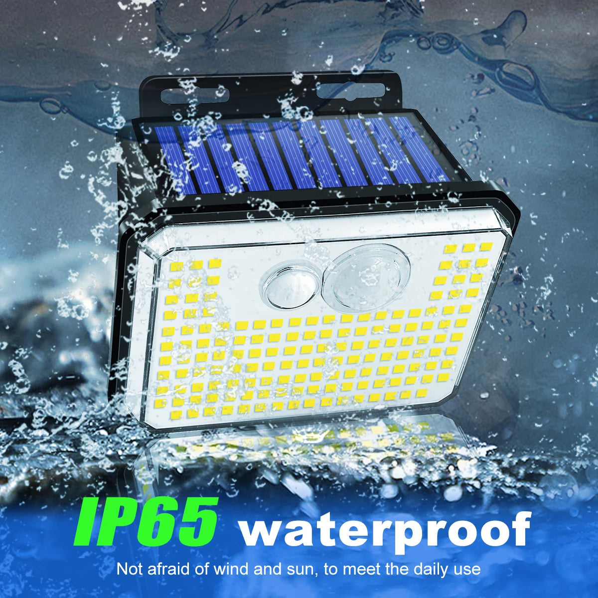 Solar Motion Security Light – 148 LED Outdoor Wall Lamp