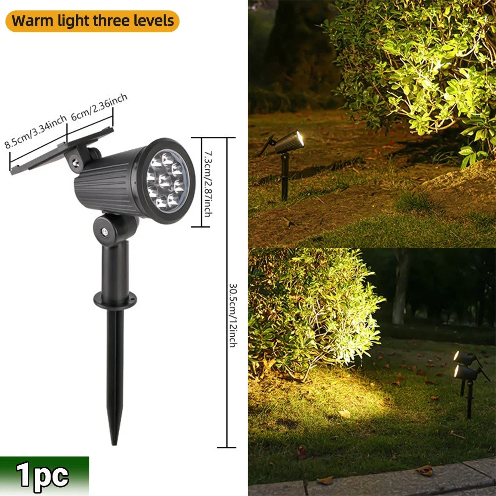 Solar Landscape Spotlights – Adjustable Outdoor Uplights