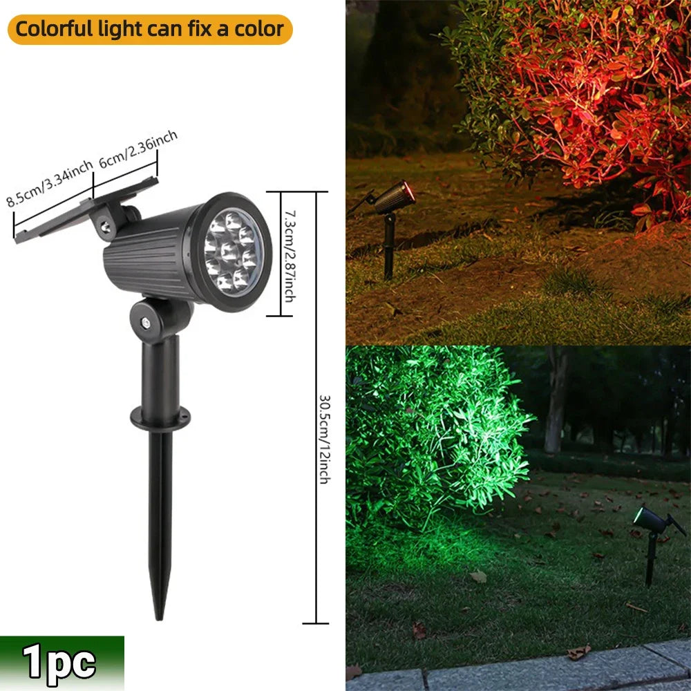 Solar Landscape Spotlights – Adjustable Outdoor Uplights