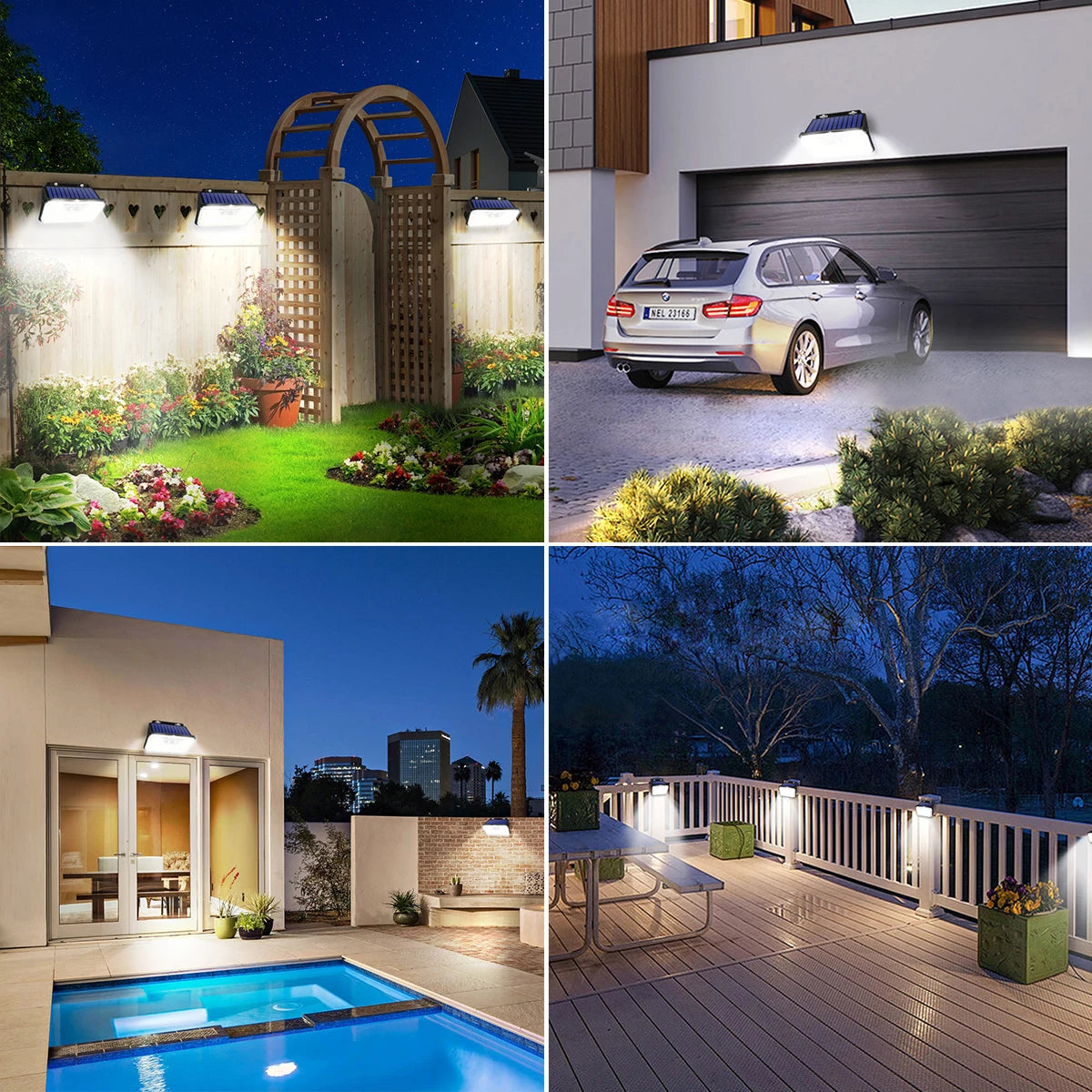 Solar Motion Security Light – 148 LED Outdoor Wall Lamp