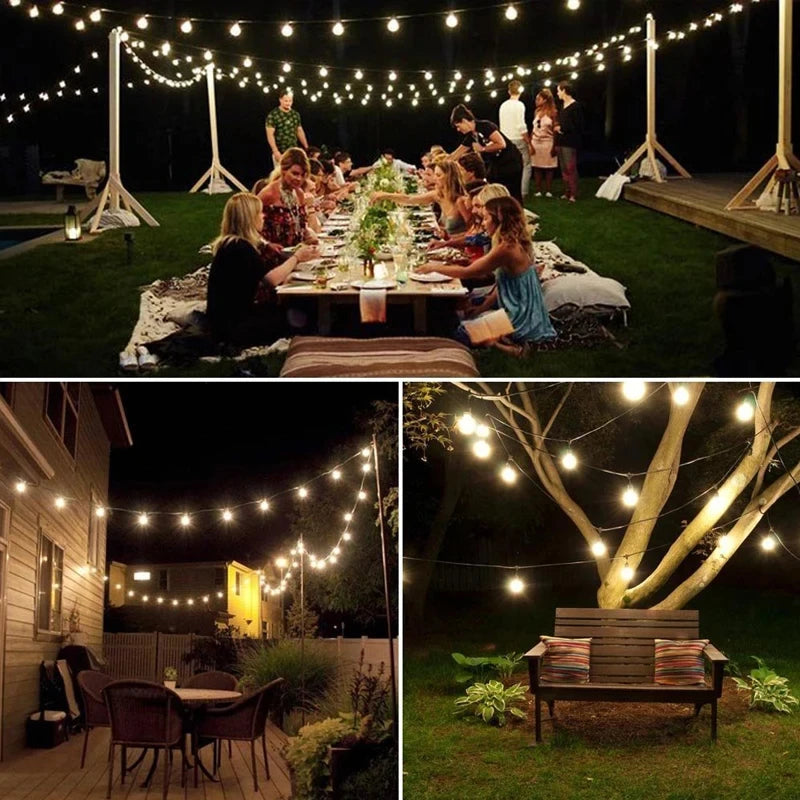 Solar Crystal Globe String Lights – Warm Fairy Glow