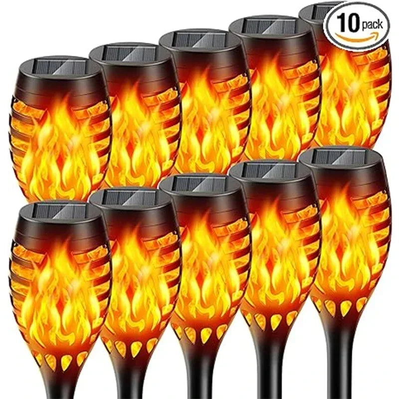 Solar Flame Torch Lights – Dancing Flame Garden Torches