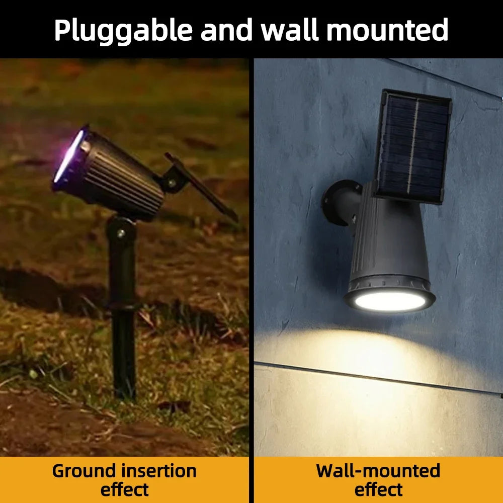 Solar Landscape Spotlights – Adjustable Outdoor Uplights
