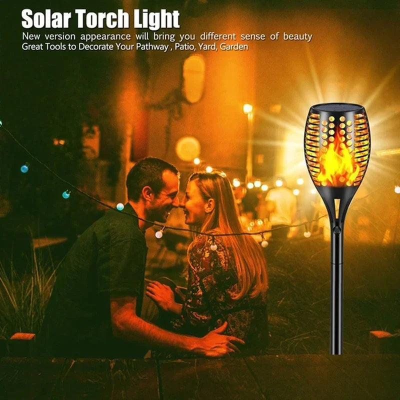 Solar Flame Torch Lights – Dancing Flame Garden Torches