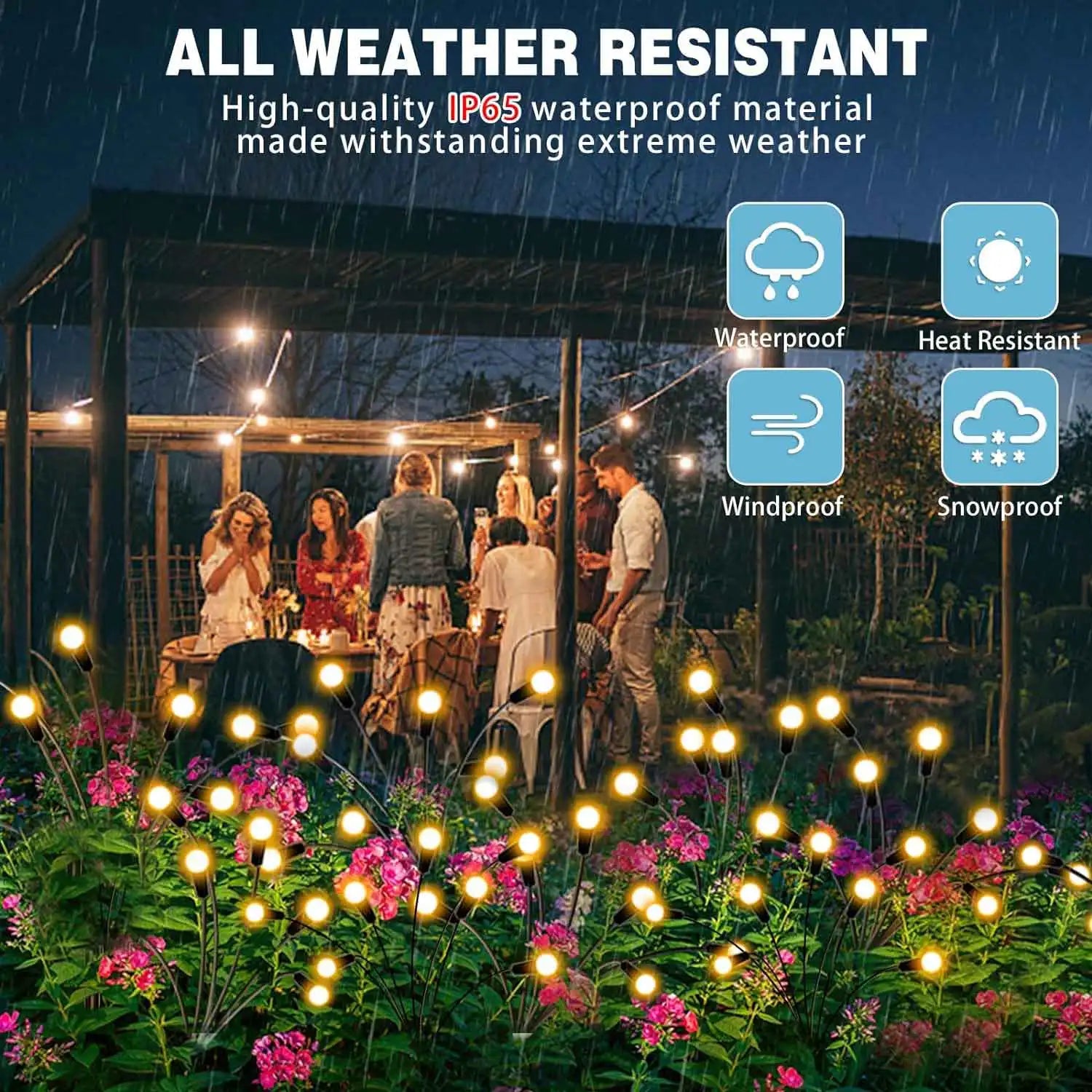 Firefly Solar Garden Stake Lights – Swaying Outdoor Glow