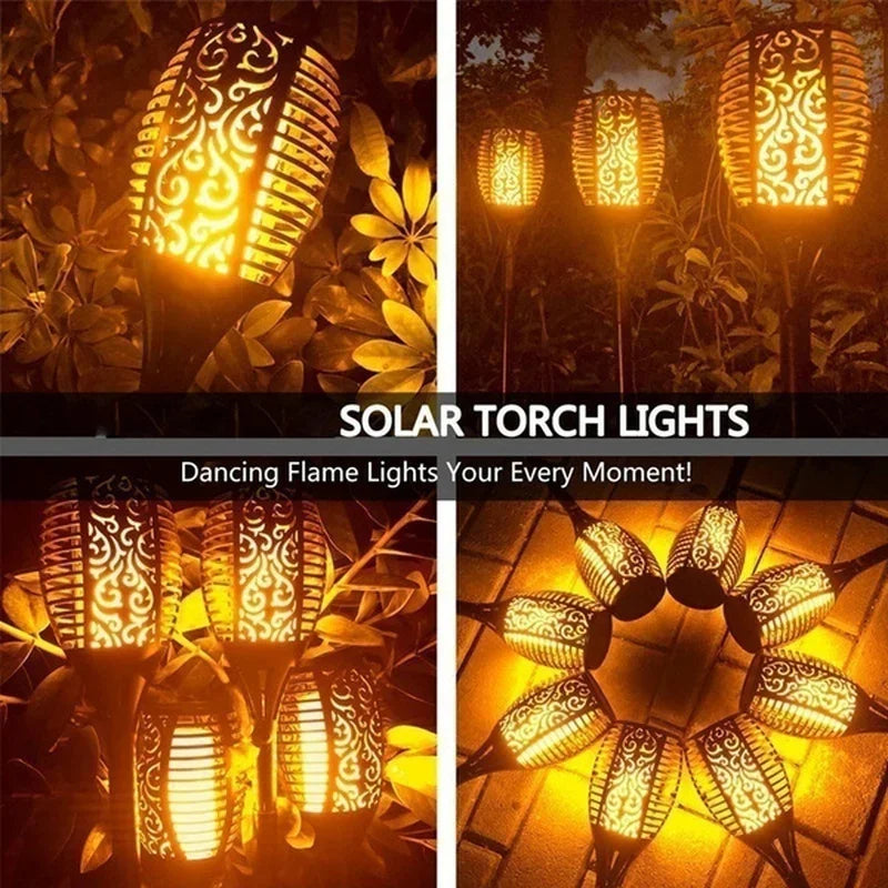 Solar Flame Torch Lights – Dancing Flame Garden Torches