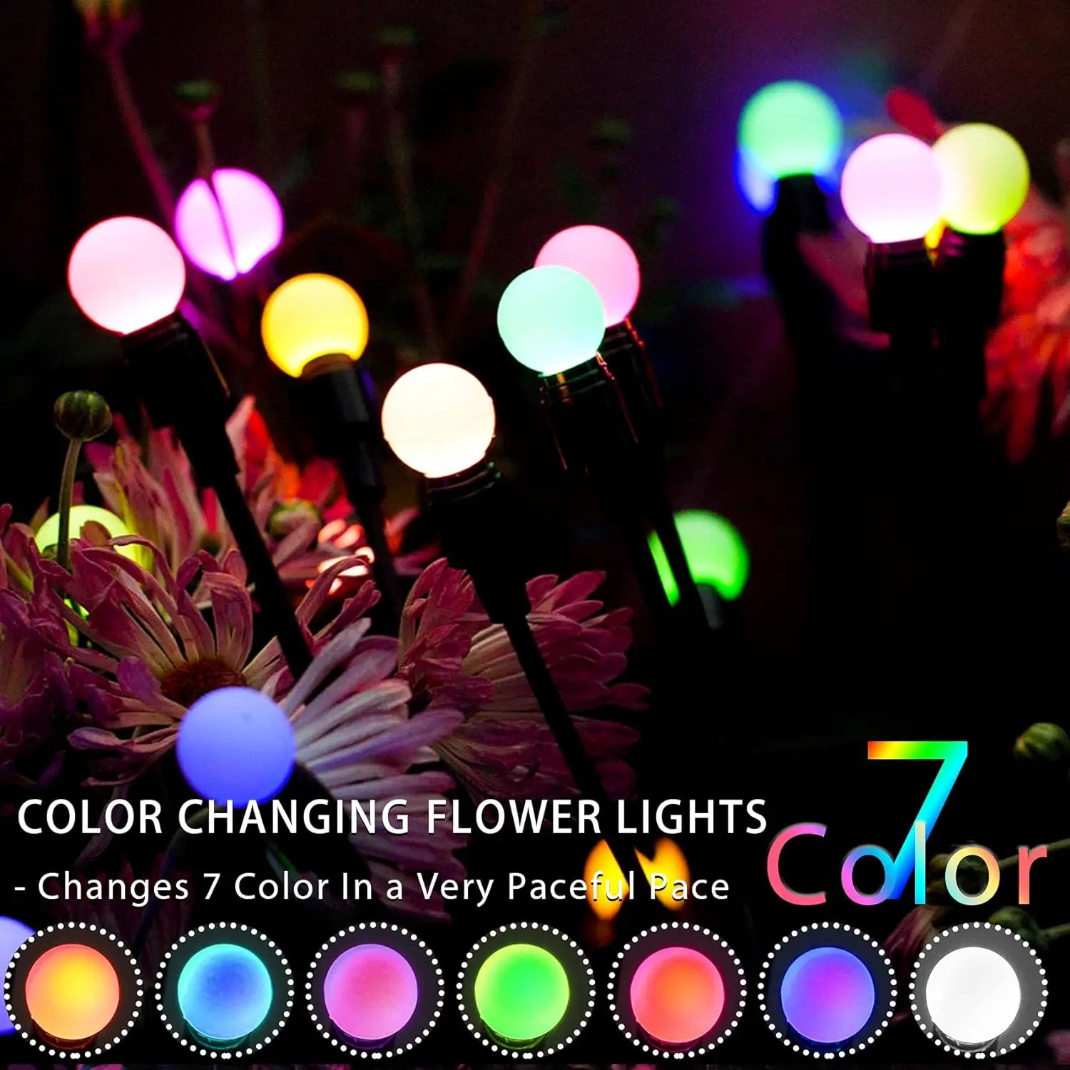 Firefly Solar Garden Stake Lights – Swaying Outdoor Glow