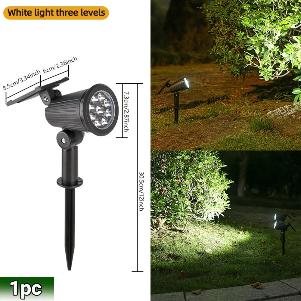 Solar Landscape Spotlights – Adjustable Outdoor Uplights